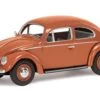 Corgi VA01207 Vanguards VW Beetle, Coral Oval Rear Window Saloon Diecast Model