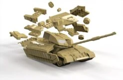 Airfix J6010 QUICKBUILD Challenger Tank Desert -Model World Shop 3113079643