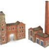 Metcalfe PN184 N Scale Boiler House & Factory Entrance Card Kit
