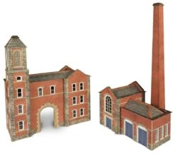 Metcalfe PN184 N Scale Boiler House & Factory Entrance Card Kit