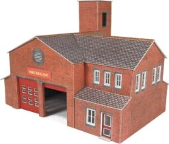 Metcalfe PO289 OO/HO Fire Station Card Kit -Model World Shop 3134556580