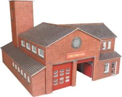 Metcalfe PO289 OO/HO Fire Station Card Kit