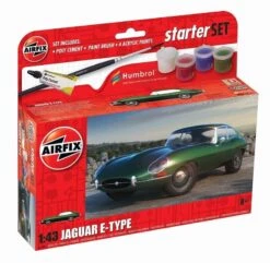Airfix A55009 Starter Set - Jaguar E-Type Model Kit 1:43 Scale