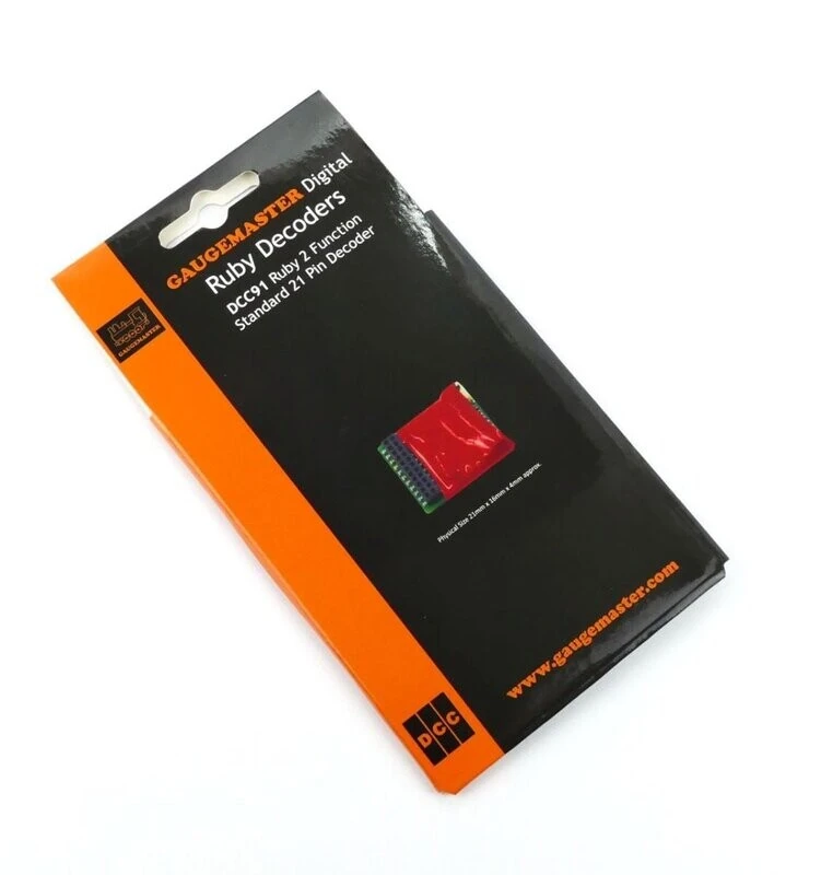 Gaugemaster DCC91 Ruby Series 2fn Standard DCC Decoder 21 Pin 2 Gaugemaster DCC91 Ruby Series 2fn Standard DCC Decoder 21 Pin - Image 2