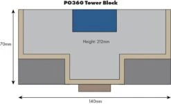 Metcalfe PO360 OO/HO Scale Low Relief Tower Block Card Kit -Model World Shop 3288883901