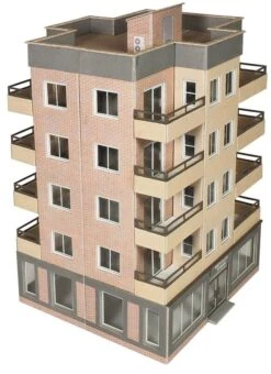 Metcalfe PO360 OO/HO Scale Low Relief Tower Block Card Kit