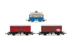 Hornby R6991 Hornby 'Retro' Wagons, Three Pack, United Dairies Tanker, Jacob's Biscuits, Palethorpes