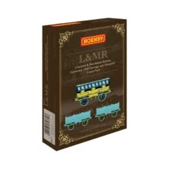 Hornby R40371 L&MR, Centenary 1930 Carriage And 'Huskisson' Coach Pack – Era 1