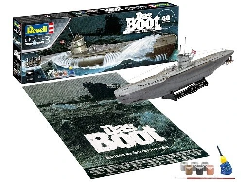 Revell 05675 Das Boot 40th Anniversary Collectors Gift Set Model Kit 1:144 Scale 1 Revell 05675 Das Boot 40th Anniversary Collectors Gift Set Model Kit 1:144 Scale