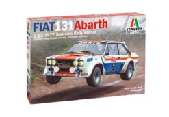 Italeri 3621 Fiat 131 Abarth 1977 Sanremo Rally Winner Model Kit 1:24 Scale