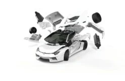 Airfix J6019 QUICKBUILD Lamborghini Aventador White -Model World Shop 3442933841