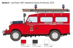 Italeri 3660 Land Rover Fire Truck Model Kit 1:24 Scale -Model World Shop 3467226752