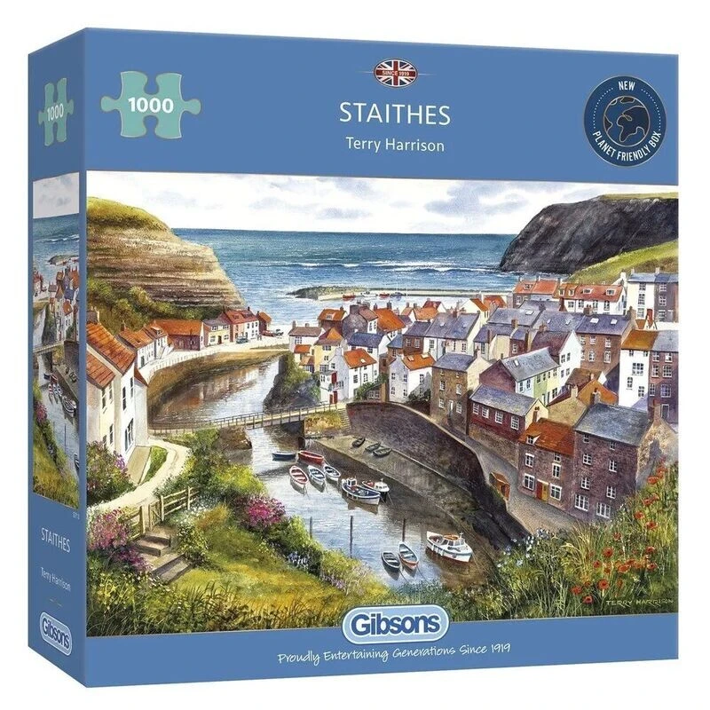 Gibsons Staithes 1000 Piece Jigsaw Puzzle G713 1 Gibsons Staithes 1000 Piece Jigsaw Puzzle G713