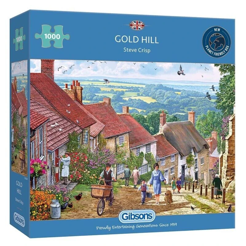 Gibsons Gold Hill 1000 Piece Jigsaw Puzzle G6228 1 Gibsons Gold Hill 1000 Piece Jigsaw Puzzle G6228
