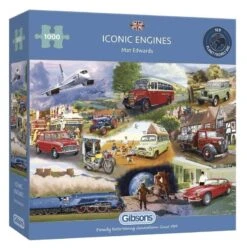 Gibsons Iconic Engines 1000 Piece Jigsaw Puzzle G6293