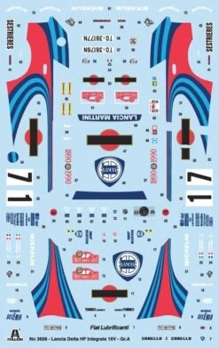 Italeri 3658 Lancia HF Intergrale Model Kit 1:24 Scale -Model World Shop 3479944217