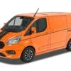 Corgi VA15101 Vanguards Ford Transit Custom Sport - Orange Glow Diecast Model