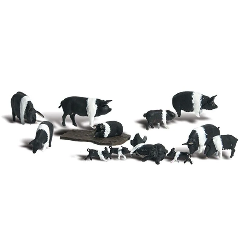 Woodland Scenics A1864 Hampshire Pigs HO OO Gauge 1 Woodland Scenics A1864 Hampshire Pigs HO OO Gauge