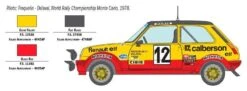 Italeri 3652 Renault R5 Alpine Rally Model Kit 1:24 Scale -Model World Shop 3553864826