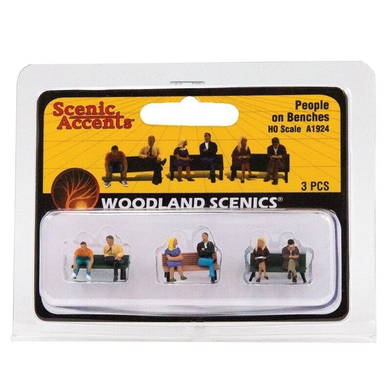 Woodland Scenics A1924 People On Benches HO OO Gauge 1 Woodland Scenics A1924 People On Benches HO OO Gauge