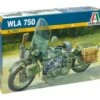 Italeri 7401 WLA 750 U.S. Motorcycle Model Kit 1:9 Scale