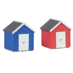 Graham Farish 42-0080 Scenecraft Beach Huts (x2) N Gauge
