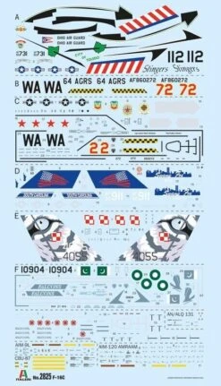 Italeri 2825 F-16C Fighting Falcon Model Kit 1:48 Scale -Model World Shop 3708766184
