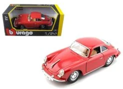Bburago 22079 1961 Porsche 356B Coupe 1:24 Scale Diecast Model