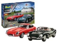 Revell 05667 Revell Jaguar E-Type & XK-SS Sports Cars 100th AnniversaryGift Set Model Kit 1:24 Scale